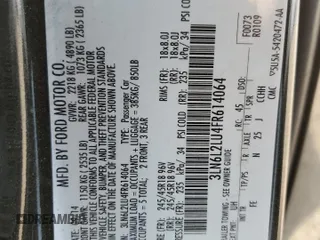 2015 Lincoln MKZ Hybrid with VIN 3LN6L2LU4FR614064, listed as a Copart auction lot 57120445 with 284,613 mi miles and Salvage title. Bid and sale history available at DreamBid. Image 13.