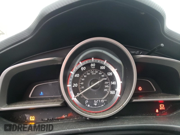 2014 Mazda 3 i SV with VIN JM1BM1T76E1169811, listed as a Copart auction lot 89407985 with 62,719 mi miles and Salvage Title. Bid and sale history available at DreamBid. Image 9.