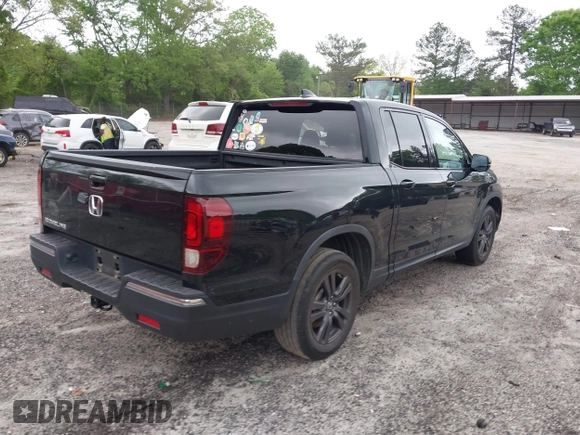2019 Honda Ridgeline Sport with VIN 5FPYK2F10KB008474, listed as a IAAI auction lot 42144225 with 101,274 mi miles and . Bid and sale history available at DreamBid. Image 4.