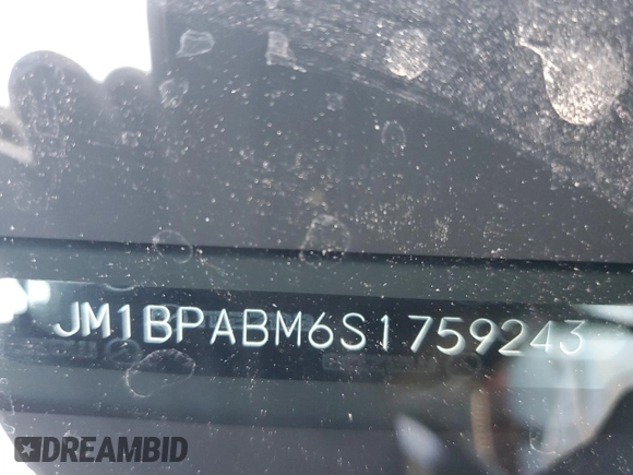 2025 Mazda 3 S Select Sport with VIN JM1BPABM6S1759243, listed as a Copart auction lot 50402385 with Not Provided miles and Salvage Title. Bid and sale history available at DreamBid. Image 13.