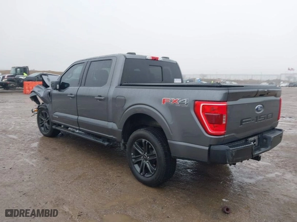 2021 Ford F-150 XL with VIN 1FTFW1ED1MFC45841, listed as a IAAI auction lot 41458297 with 92,402 mi miles. Bid and sale history available at carsss.com. Image 3.