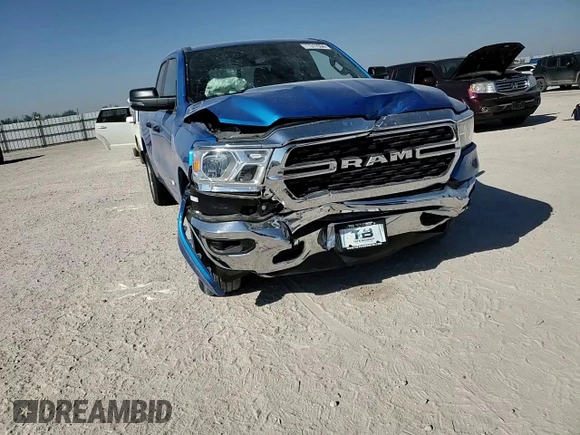 2023 Ram 1500 Big Horn with VIN 1C6RRFBG6PN606238, listed as a Copart auction lot 77317934 with 9,211 mi miles and Salvage Title. Bid and sale history available at carsss.com. Image 10.