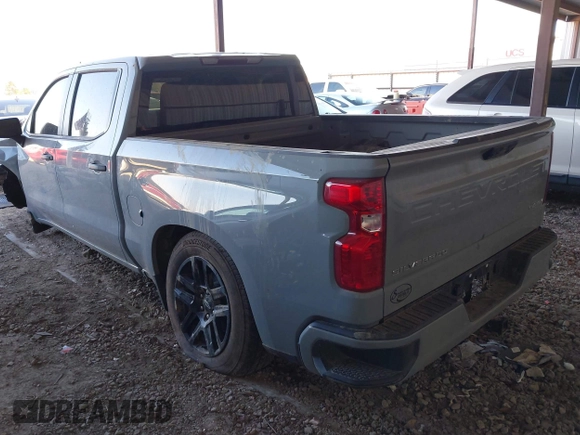 2024 Chevrolet Silverado 1500 Custom with VIN 3GCPABEK9RG155429, listed as a IAAI auction lot 41133921 with 5,635 mi miles and . Bid and sale history available at DreamBid. Image 3.