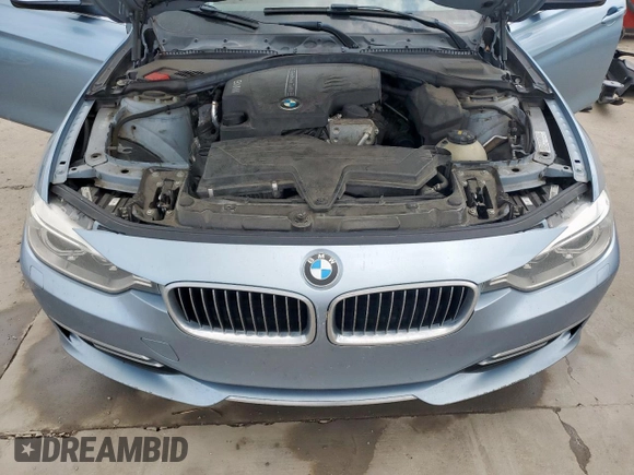 2015 BMW 3 Series 328i with VIN WBA3A5C51FF453710, listed as a Copart auction lot 58713295 with 186,395 mi miles and Salvage title. Bid and sale history available at DreamBid. Image 11.