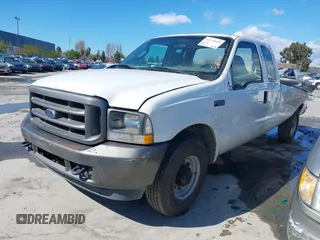 2004 Ford Super Duty F-250 XL with VIN 1FTNX20L94ED90595, listed as a IAAI auction lot 41524660 with 1 mi miles. Bid and sale history available at carsss.com. Image 2.