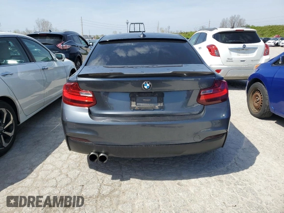 2015 BMW 2 Series 228i with VIN WBA1F5C57FV256779, listed as a Copart auction lot 49162474 with 69,078 mi miles and Salvage Title. Bid and sale history available at carsss.com. Image 6.