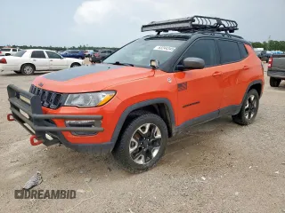 2018 Jeep Compass Trailhawk с VIN 3C4NJDDB3JT424282, выставлен на аукционе Copart как лот 63244345 с пробегом 95 208 миль миль и Списание • Salvage title. История ставок и продаж доступна на DreamBid. Изображение 1.
