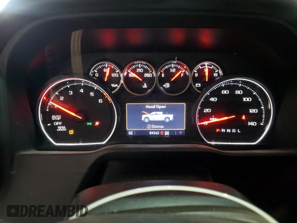 2021 Chevrolet Silverado 1500 LT with VIN 1GCUYDED8MZ394782, listed as a Copart auction lot 51107325 with 84,362 mi miles and Salvage Title. Bid and sale history available at DreamBid. Image 9.