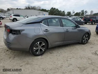 2021 Nissan Sentra SV with VIN 3N1AB8CV4MY220437, listed as a Copart auction lot 49810735 with 57,683 mi miles and Salvage Title. Bid and sale history available at carsss.com. Image 3.