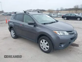 2015 Toyota RAV4 LE with VIN JTMBFREV2FJ049199, listed as a IAAI auction lot 41937465 with 131,547 mi miles. Bid and sale history available at carsss.com. Image 1.