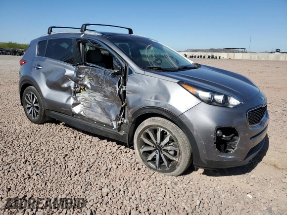2017 Kia Sportage EX with VIN KNDPN3AC1H7225234, listed as a Copart auction lot 57290225 with 23,813 mi miles and Salvage title. Bid and sale history available at DreamBid. Image 4.