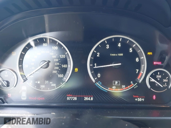 2015 BMW 5 Series 535i xDrive with VIN WBA5B3C56FD540699, listed as a IAAI auction lot 41128002 with 97,726 mi miles and . Bid and sale history available at DreamBid. Image 7.