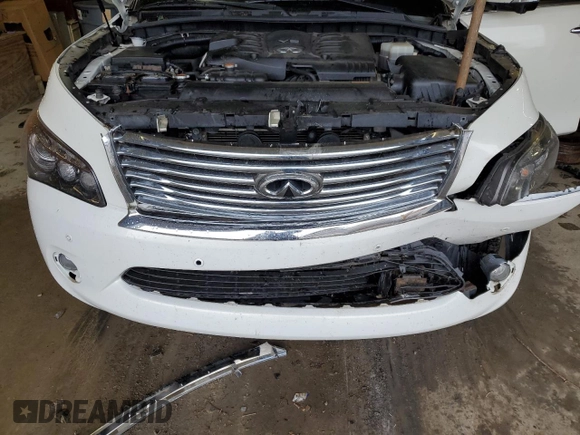 2014 Infiniti QX80 with VIN JN8AZ2NE9E9061705, listed as a Copart auction lot 57645125 with 147,845 mi miles and Salvage title. Bid and sale history available at DreamBid. Image 12.