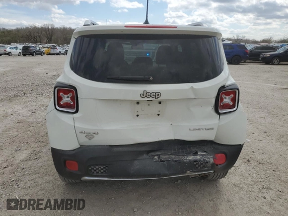 2015 Jeep Renegade Limited z VIN ZACCJBDTXFPB84988, wystawiony jako Copart lot #50721795 z przebiegiem 94 347 mil mil oraz Szkoda całkowita • Salvage title. Historia ofert i sprzedaży dostępna na DreamBid. Obrazek 6.