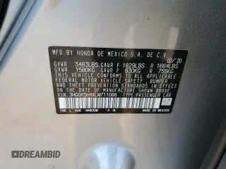 2020 Honda Fit LX z VIN 3HGGK5H4XLM711088, wystawiony jako Copart lot #47327423 z przebiegiem 12 612 mil mil oraz . Historia ofert i sprzedaży dostępna na DreamBid. Obrazek 12.