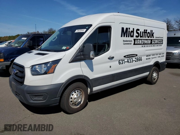2020 Ford Transit Cargo with VIN 1FTBR2C8XLKB28623, listed as a Copart auction lot 70620544 with 60,020 mi miles and Salvage Title. Bid and sale history available at carsss.com. Image 1.