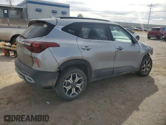 2021 Kia Seltos EX with VIN KNDERCAA3M7072747, listed as a Copart auction lot 44857895 with 87,622 mi miles and Salvage Title. Bid and sale history available at carsss.com. Image 3.