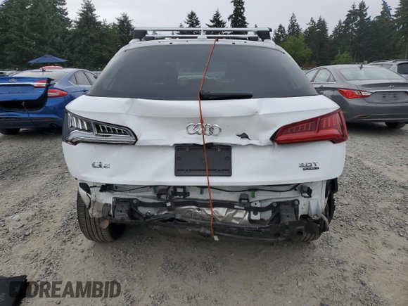 2018 Audi Q5 Premium Plus with VIN WA1BNAFY7J2182695, listed as a Copart auction lot 63840165 with 88,142 mi miles and Salvage title. Bid and sale history available at DreamBid. Image 6.