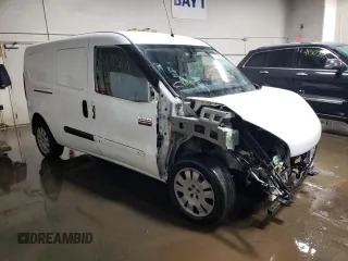 2017 Ram ProMaster City Cargo Tradesman SLT with VIN ZFBERFBB4H6E77185, listed as a Copart auction lot 37793674 with 87,290 mi miles and Salvage Title. Bid and sale history available at DreamBid. Image 4.