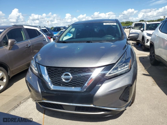 2022 Nissan Murano S with VIN 5N1AZ2AS2NC122396, listed as a Copart auction lot 74140754 with 45,524 mi miles and Non Repairable. Bid and sale history available at carsss.com. Image 5.