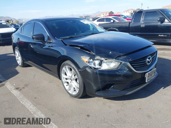 2017 Mazda Mazda6 Touring with VIN JM1GL1V55H1155696, listed as a IAAI auction lot 42003172 with 95,300 mi miles. Bid and sale history available at carsss.com. Image 1.