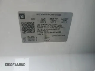 2019 GMC Yukon SLT with VIN 1GKS1BKC6KR236082, listed as a Copart auction lot 45750125 with 0 mi miles and Salvage Title. Bid and sale history available at carsss.com. Image 12.