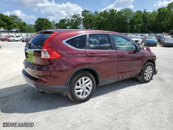 2015 Honda CR-V EX with VIN 2HKRM3H53FH536577, listed as a Copart auction lot 51825685 with 53,766 mi miles and Salvage Title. Bid and sale history available at carsss.com. Image 3.
