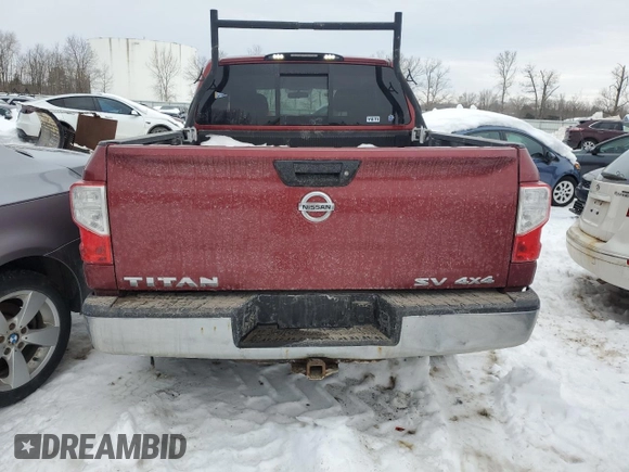 2017 Nissan Titan S with VIN 1N6AA1EJ3HN530354, listed as a Copart auction lot 45652545 with 177,776 mi miles and Salvage Title. Bid and sale history available at carsss.com. Image 6.