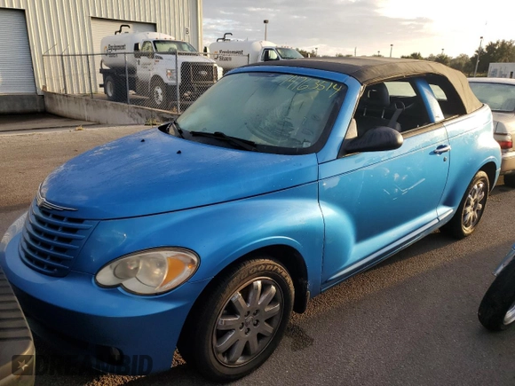 2008 Chrysler PT Cruiser with VIN 3C3HY55XX8T115819, listed as a Copart auction lot 74763514 with 23,038 mi miles and Non Repairable. Bid and sale history available at DreamBid. Image 1.