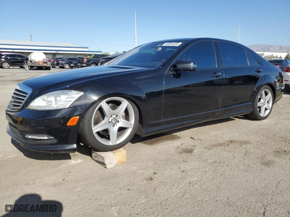 2011 Mercedes-Benz S-Class S 550 with VIN WDDNG8GB9BA362922, listed as a Copart auction lot 68064404 with 98,859 mi miles and Salvage Title. Bid and sale history available at carsss.com. Image 1.