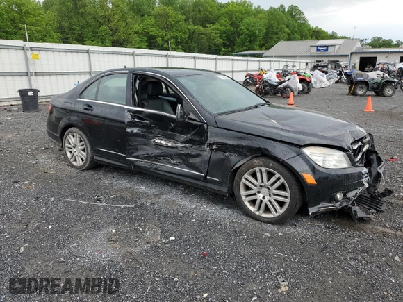 2008 Mercedes-Benz C 300 Sport with VIN WDDGF81X78F190434, listed as a Copart auction lot 55942805 with 158,146 mi miles and Salvage Title. Bid and sale history available at DreamBid. Image 4.