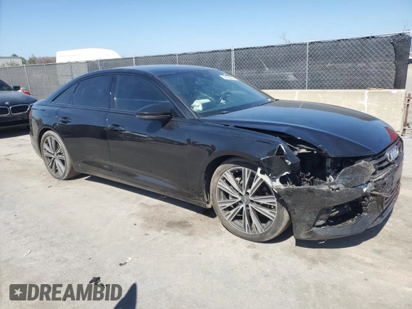 2020 Audi A6 Premium Plus with VIN WAUE8AF28LN004959, listed as a Copart auction lot 46456095 with 78,597 mi miles and Clean Title. Bid and sale history available at carsss.com. Image 4.