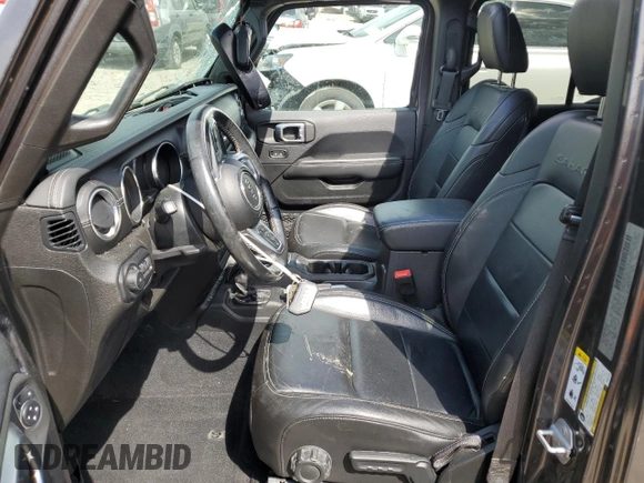 2019 Jeep Wrangler Unlimited Sahara with VIN 1C4HJXENXKW521630, listed as a Copart auction lot 56196145 with 56,753 mi miles and Salvage title. Bid and sale history available at DreamBid. Image 7.