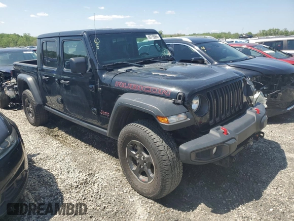 2021 Jeep Gladiator Rubicon with VIN 1C6JJTBG0ML507537, listed as a Copart auction lot 48719065 with 41,445 mi miles and Salvage title. Bid and sale history available at DreamBid. Image 4.