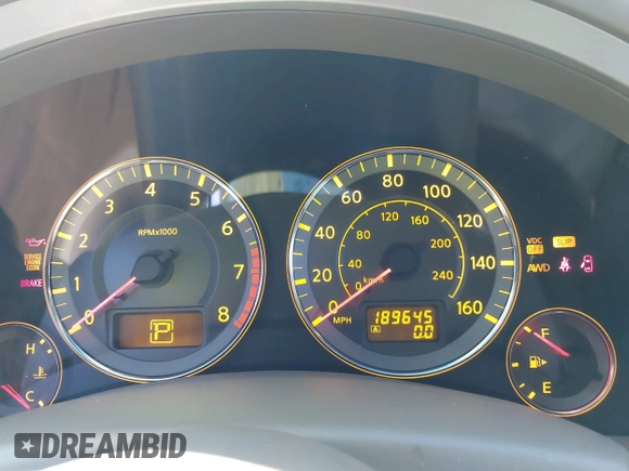 2006 Infiniti FX with VIN JNRAS08W76X209095, listed as a IAAI auction lot 41279499 with 189,645 mi miles and . Bid and sale history available at DreamBid. Image 7.
