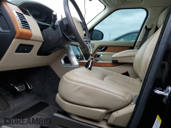 2021 Land Rover Range Rover with VIN SALGS5SE6MA440585, listed as a Copart auction lot 74560844 with Not provided miles and Non repairable. Bid and sale history available at DreamBid. Image 7.