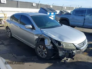 2013 Honda Accord LX z VIN 1HGCR2F32DA215252, wystawiony jako IAAI lot #41535742 z przebiegiem Nie podano mil oraz . Historia ofert i sprzedaży dostępna na DreamBid. Obrazek 1.