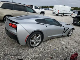2017 Chevrolet Corvette 3LT with VIN 1G1YF2D74H5114188, listed as a Copart auction lot 41438495 with 44,569 mi miles and Clean Title. Bid and sale history available at carsss.com. Image 3.