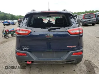 2015 Jeep Cherokee Trailhawk with VIN 1C4PJMBB8FW740452, listed as a Copart auction lot 63023715 with 96,236 mi miles and Salvage title. Bid and sale history available at DreamBid. Image 6.