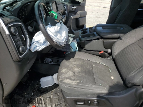 2021 Chevrolet Silverado 1500 LT with VIN 1GCUYDED4MZ142740, listed as a Copart auction lot 48862435 with Not Provided miles and Salvage Title. Bid and sale history available at DreamBid. Image 7.