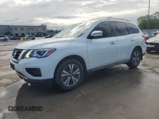 2017 Nissan Pathfinder SV z VIN 5N1DR2MN2HC609184, wystawiony jako Copart lot #53393345 z przebiegiem 154 977 mil mil oraz Szkoda całkowita • Salvage title. Historia ofert i sprzedaży dostępna na DreamBid. Obrazek 1.