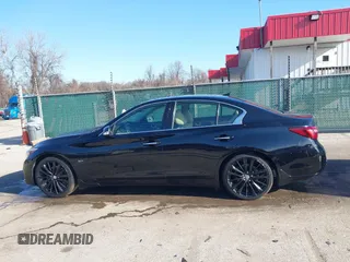 2018 Infiniti Q50 3.0t LUXE with VIN JN1EV7AP0JM351287, listed as a IAAI auction lot 41533708 with 82,549 mi miles. Bid and sale history available at carsss.com. Image 14.