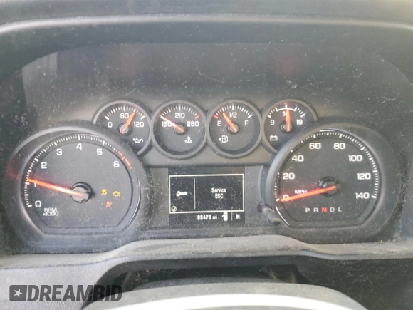 2020 Chevrolet Silverado 1500 Work Truck with VIN 3GCNWAEFXLG256590, listed as a Copart auction lot 87655275 with 88,478 mi miles and Salvage Title. Bid and sale history available at carsss.com. Image 9.