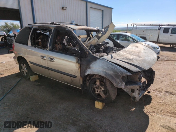 2006 Dodge Caravan SXT with VIN 1D8GP45R26B523818, listed as a Copart auction lot 63150435 with Not provided miles and Non repairable. Bid and sale history available at DreamBid. Image 4.