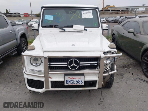 2017 Mercedes-Benz G-Class AMG G 63 with VIN WDCYC7DF1HX266156, listed as a IAAI auction lot 41943971 with 66,869 mi miles. Bid and sale history available at carsss.com. Image 13.