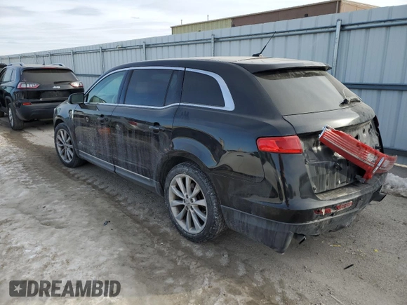 2010 Lincoln MKT EcoBoost with VIN 2LMHJ5AT9ABJ19834, listed as a Copart auction lot 89261885 with 145,932 mi miles and Salvage Title. Bid and sale history available at DreamBid. Image 2.