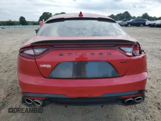 2020 Kia Stinger GT with VIN KNAE35LC4L6079560, listed as a Copart auction lot 72028704 with 50,434 mi miles and Salvage Title. Bid and sale history available at DreamBid. Image 6.
