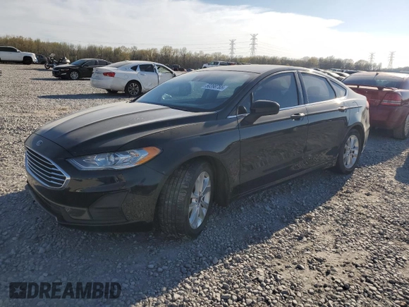 2019 Ford Fusion SE with VIN 3FA6P0HD8KR146510, listed as a Copart auction lot 50398765 with 128,283 mi miles and Salvage Title. Bid and sale history available at carsss.com. Image 1.
