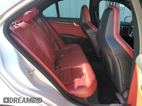 2012 Mercedes-Benz C 63 AMG with VIN WDDGF7HB1CA708788, listed as a Copart auction lot 46233845 with 164,262 mi miles and Salvage Title. Bid and sale history available at carsss.com. Image 10.
