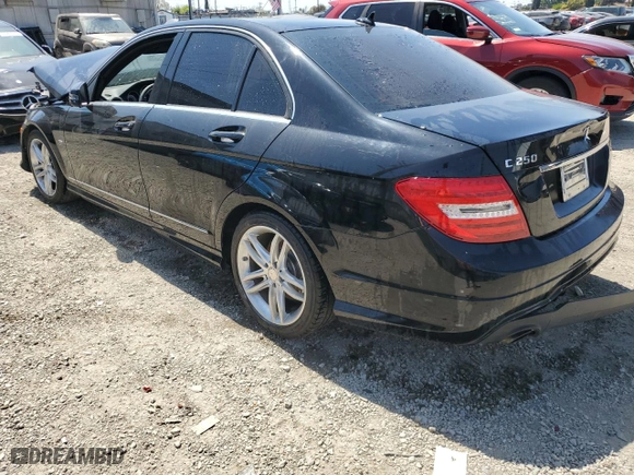 2012 Mercedes-Benz C-Class C 250 Sport with VIN WDDGF4HB9CR234251, listed as a Copart auction lot 52207845 with 0 mi miles and Salvage Title. Bid and sale history available at carsss.com. Image 2.